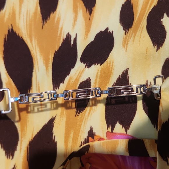 Versace Collection Floral and Leopard Midi Dress - Picture 10 of 11